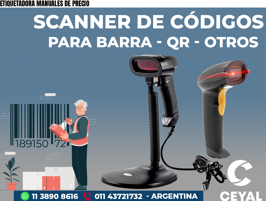 ETIQUETADORA MANUALES DE PRECIO
