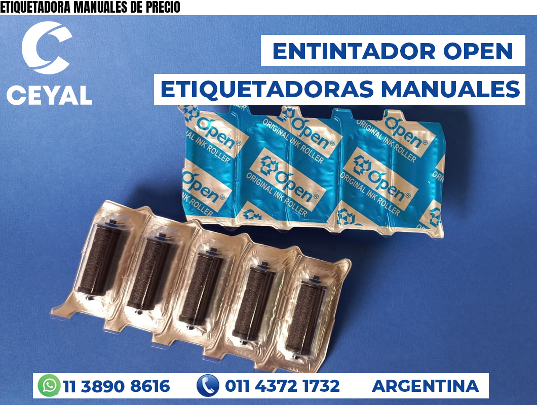 ETIQUETADORA MANUALES DE PRECIO