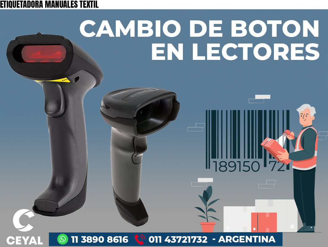 ETIQUETADORA MANUALES TEXTIL
