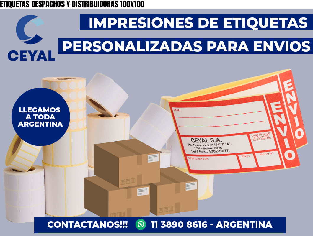 ETIQUETAS DESPACHOS Y DISTRIBUIDORAS 100×100
