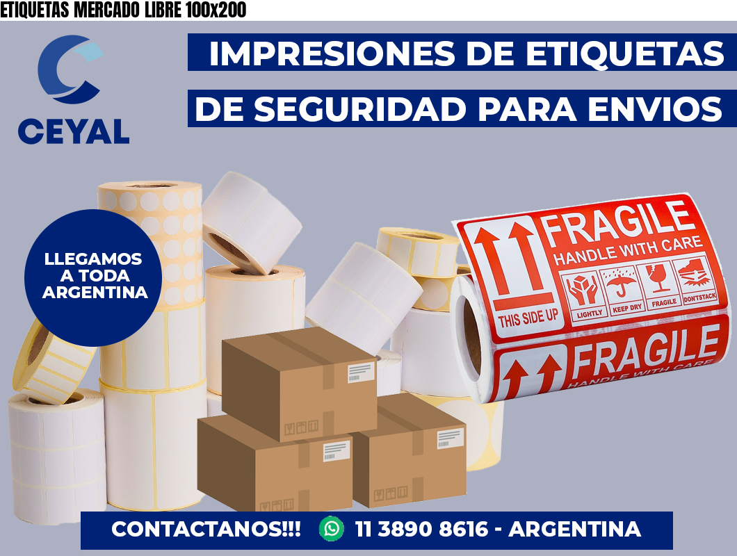 ETIQUETAS MERCADO LIBRE 100×200