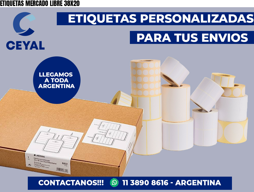 ETIQUETAS MERCADO LIBRE 38X20