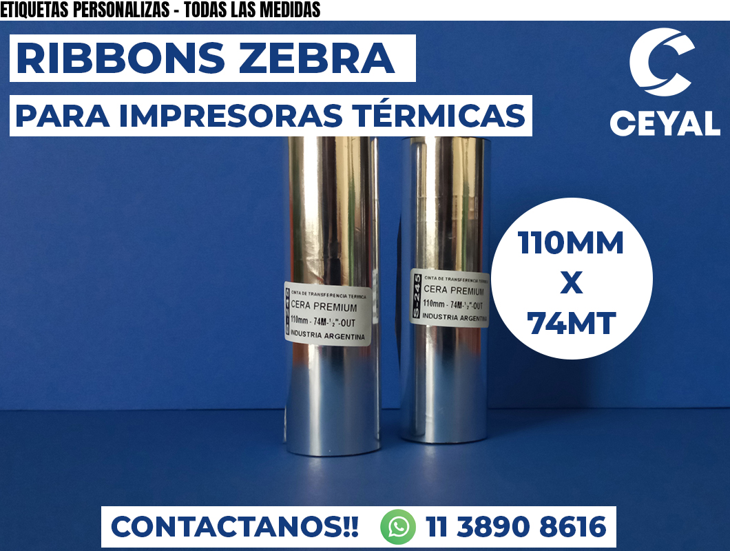 ETIQUETAS PERSONALIZAS - TODAS LAS MEDIDAS