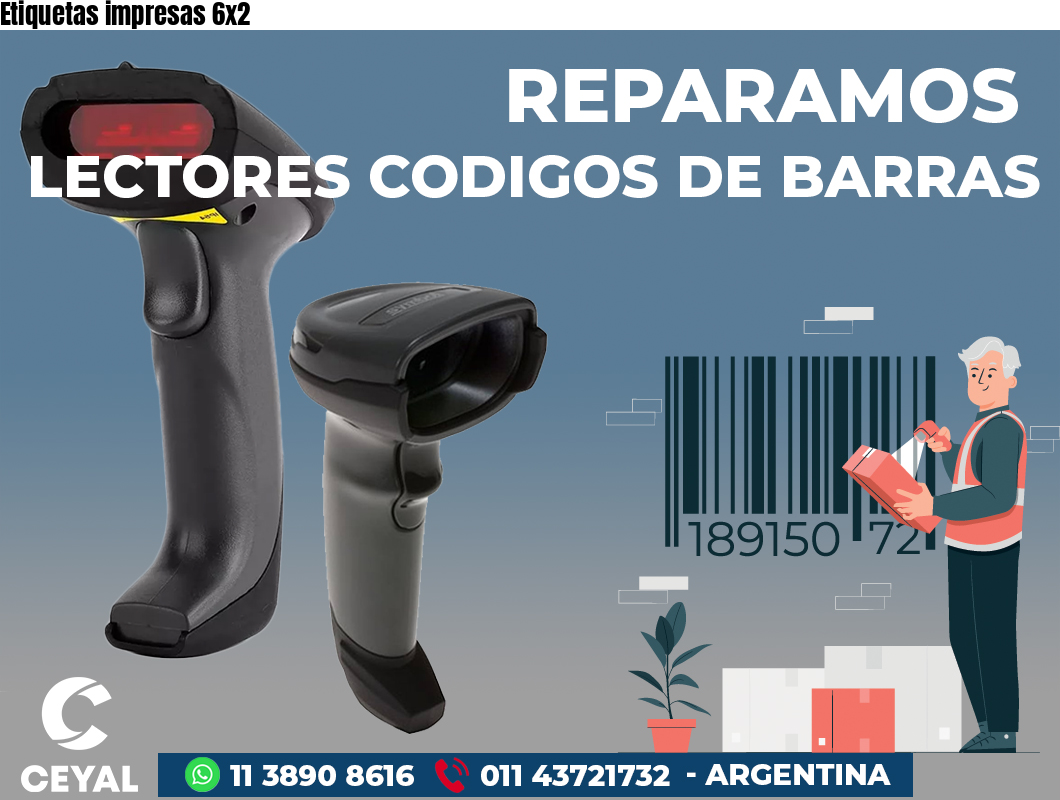 Etiquetas impresas 6x2