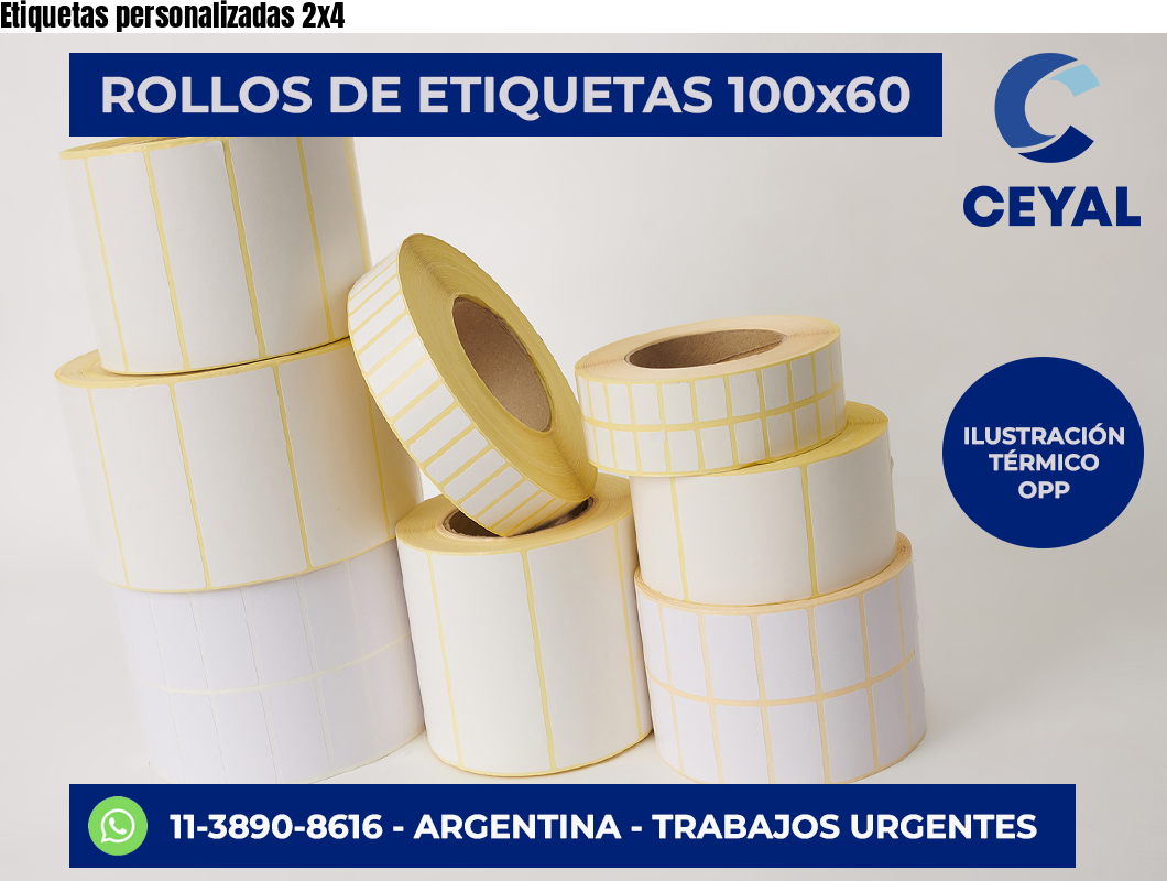 Etiquetas personalizadas 2×4