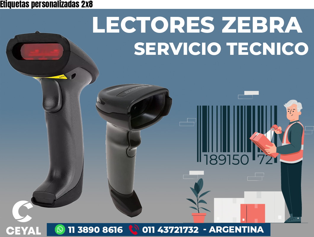 Etiquetas personalizadas 2x8