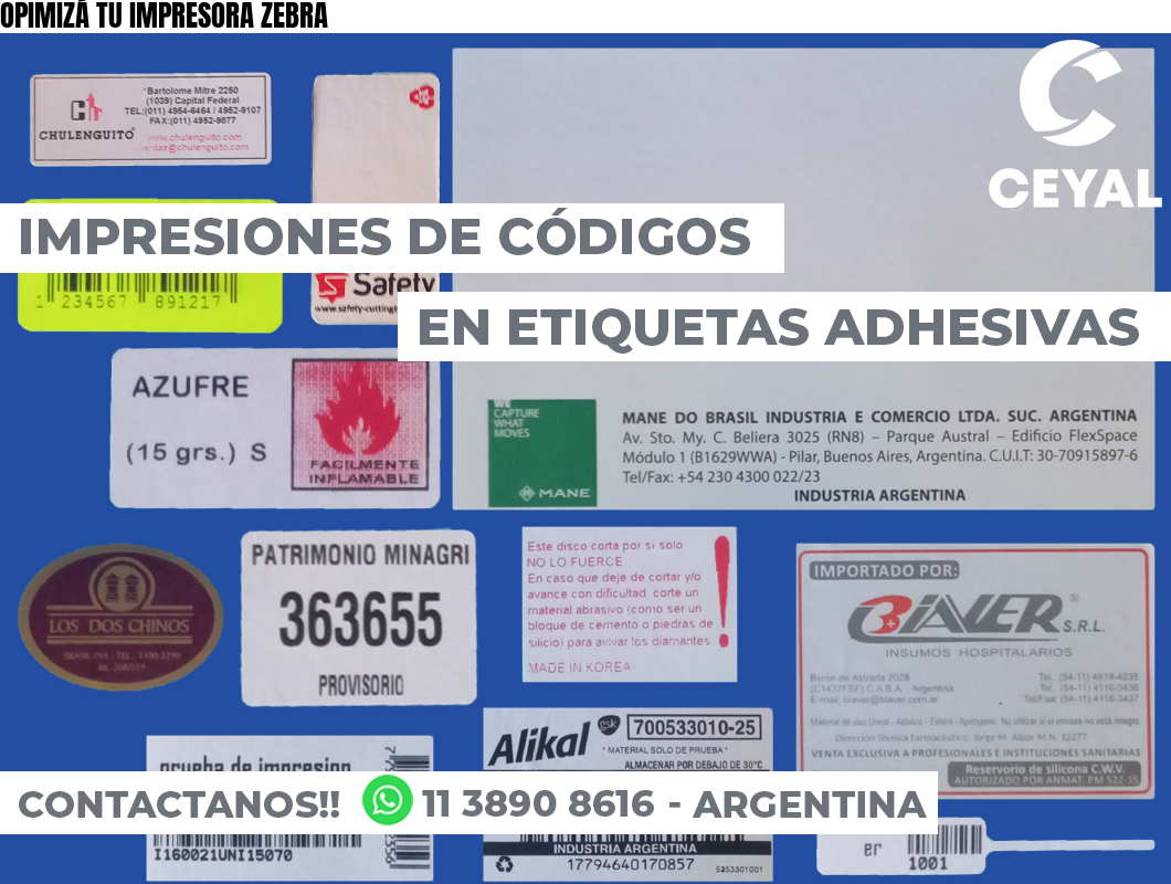 OPIMIZÁ TU IMPRESORA ZEBRA