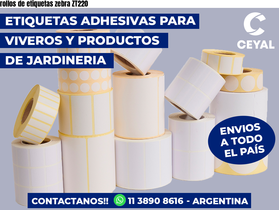 rollos de etiquetas zebra ZT220
