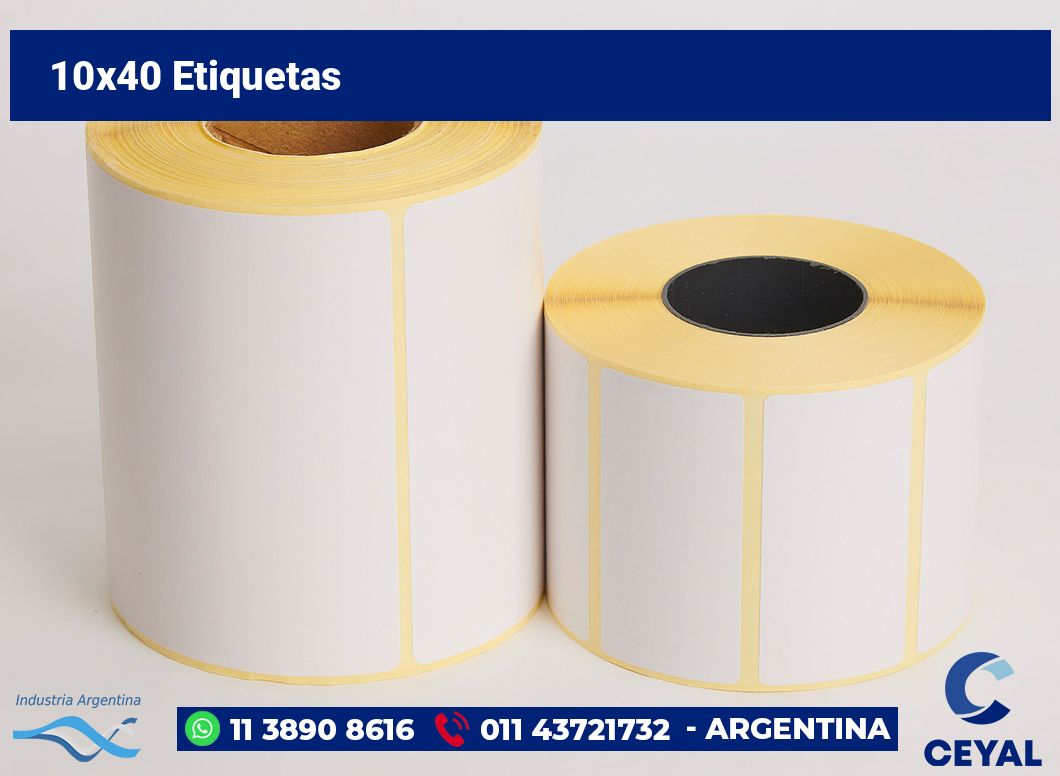 10×40 Etiquetas