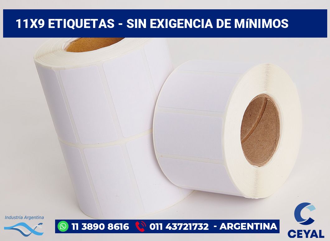 11×9 Etiquetas