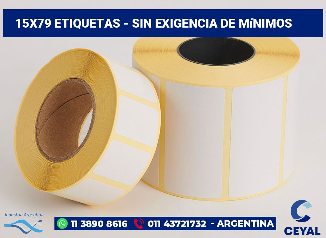 15×79 Etiquetas
