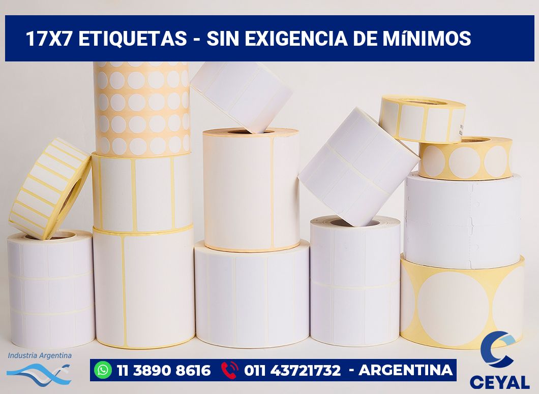 17x7 Etiquetas