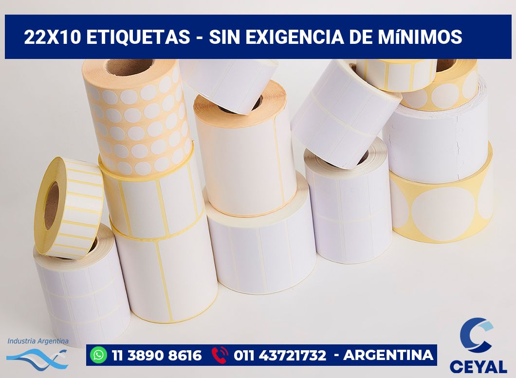 22x10 Etiquetas