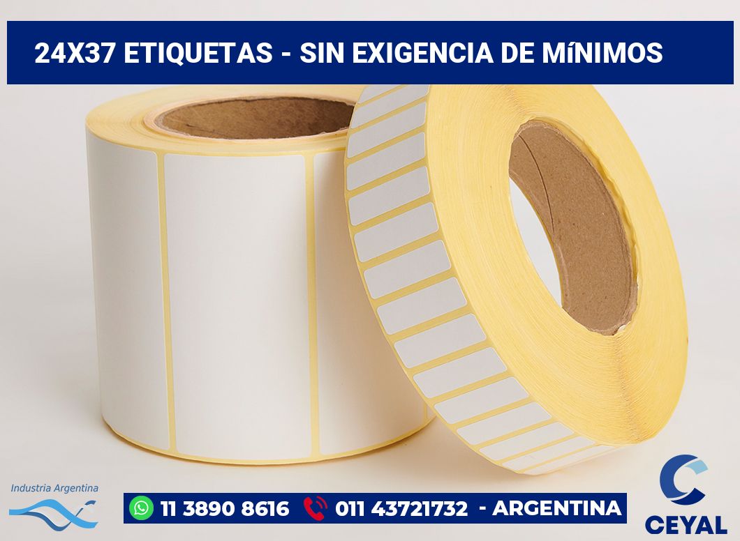 24×37 Etiquetas