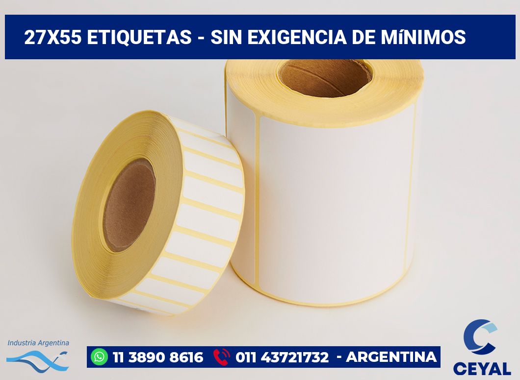 27×55 Etiquetas