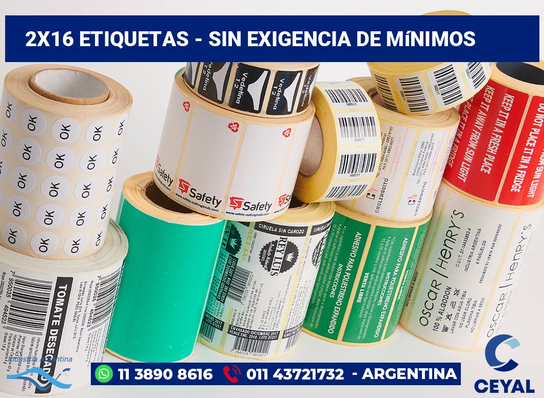 2x16 Etiquetas
