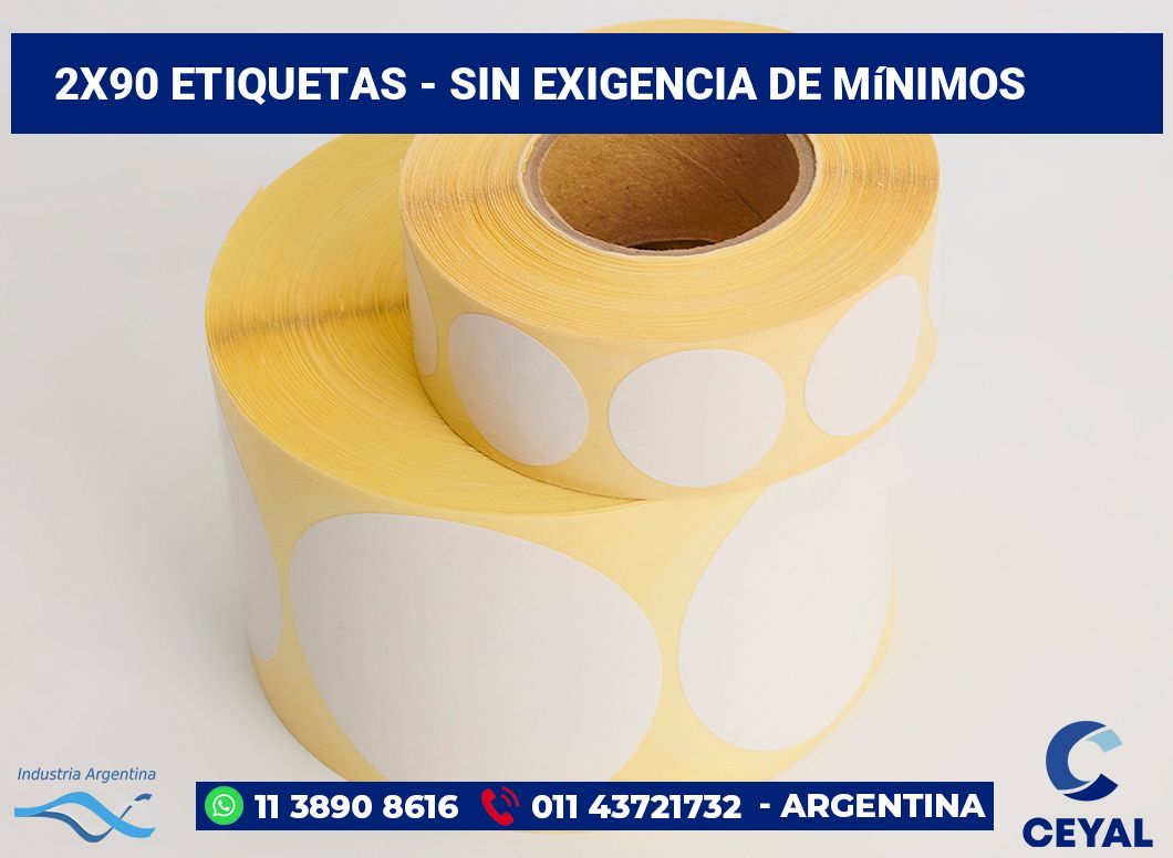 2x90 Etiquetas