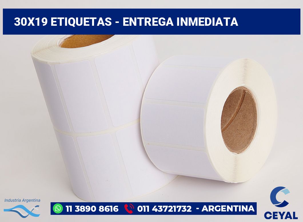 30×19 Etiquetas