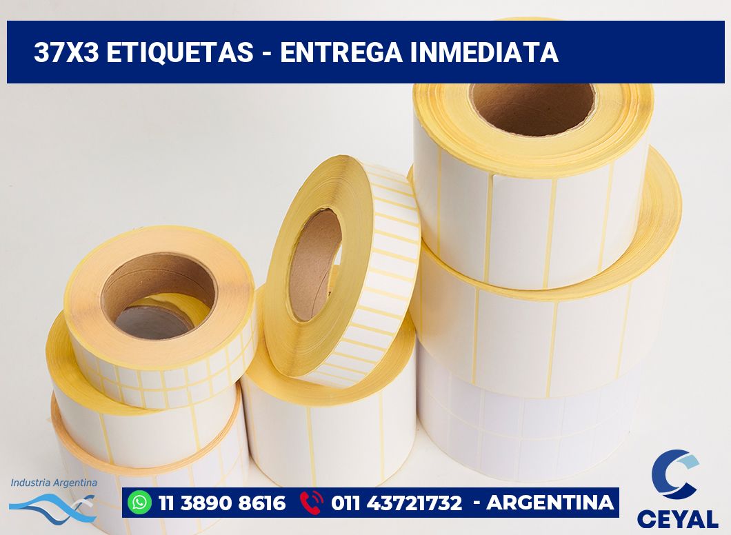 37x3 Etiquetas