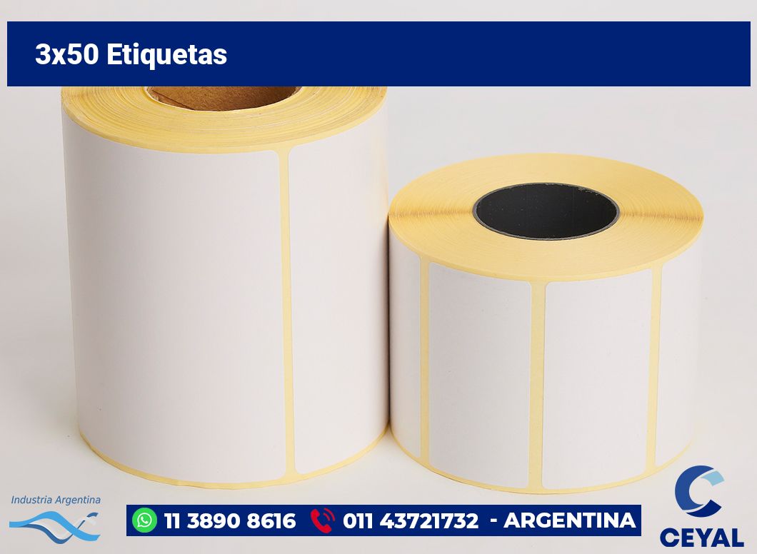 3×50 Etiquetas