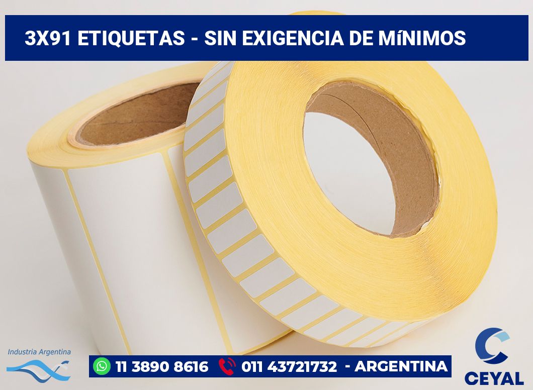 3×91 Etiquetas