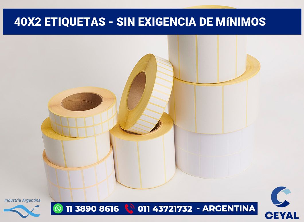 40x2 Etiquetas