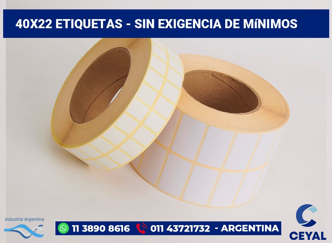 40×22 Etiquetas
