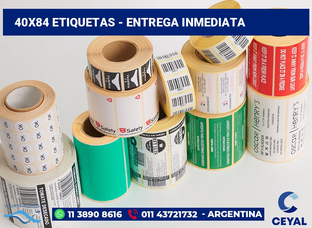 40x84 Etiquetas