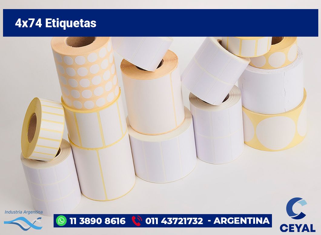 4×74 Etiquetas
