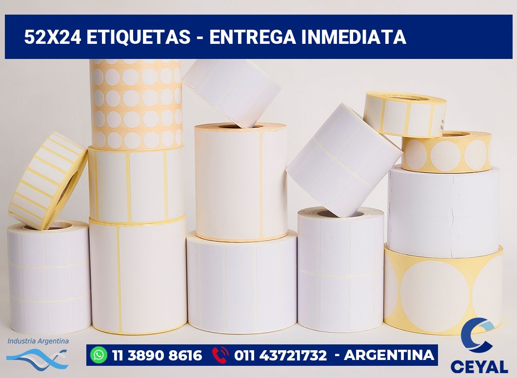 52×24 Etiquetas