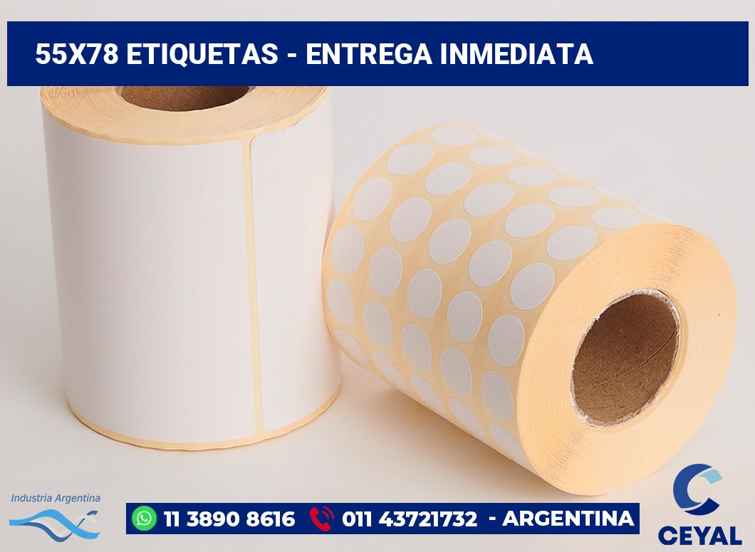55x78 Etiquetas