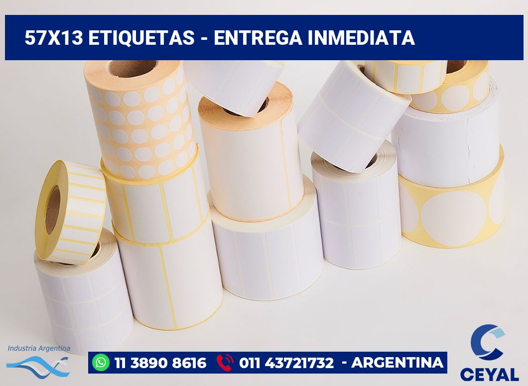 57×13 Etiquetas