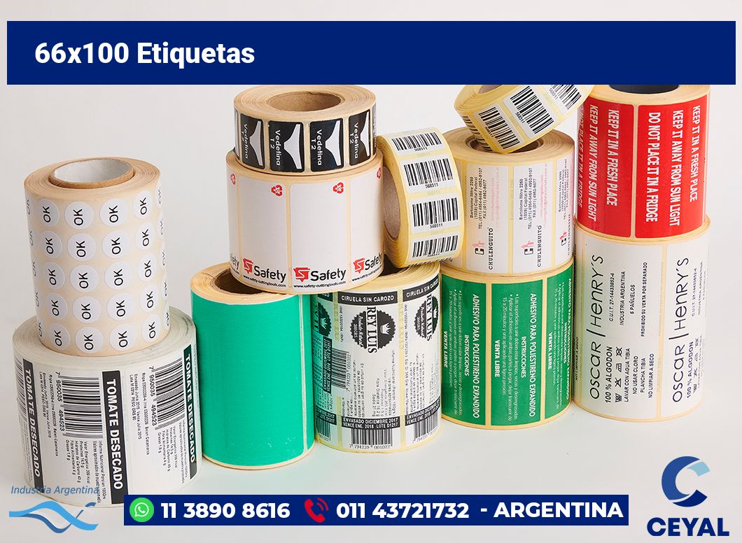 66x100 Etiquetas