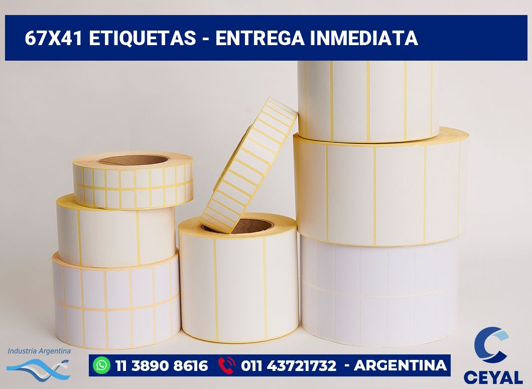 67x41 Etiquetas