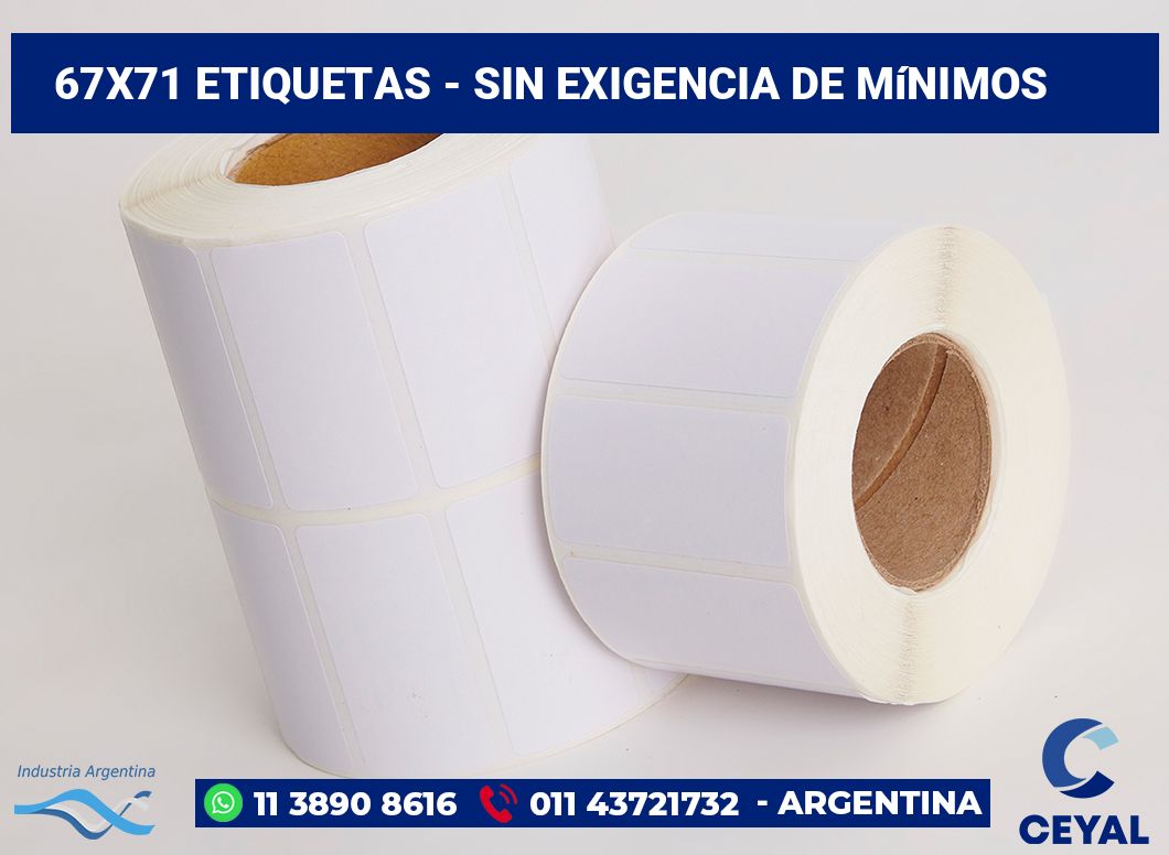 67×71 Etiquetas