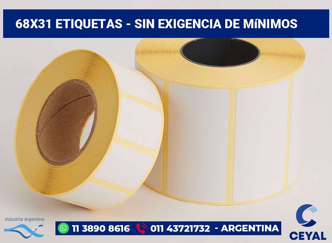 68x31 Etiquetas