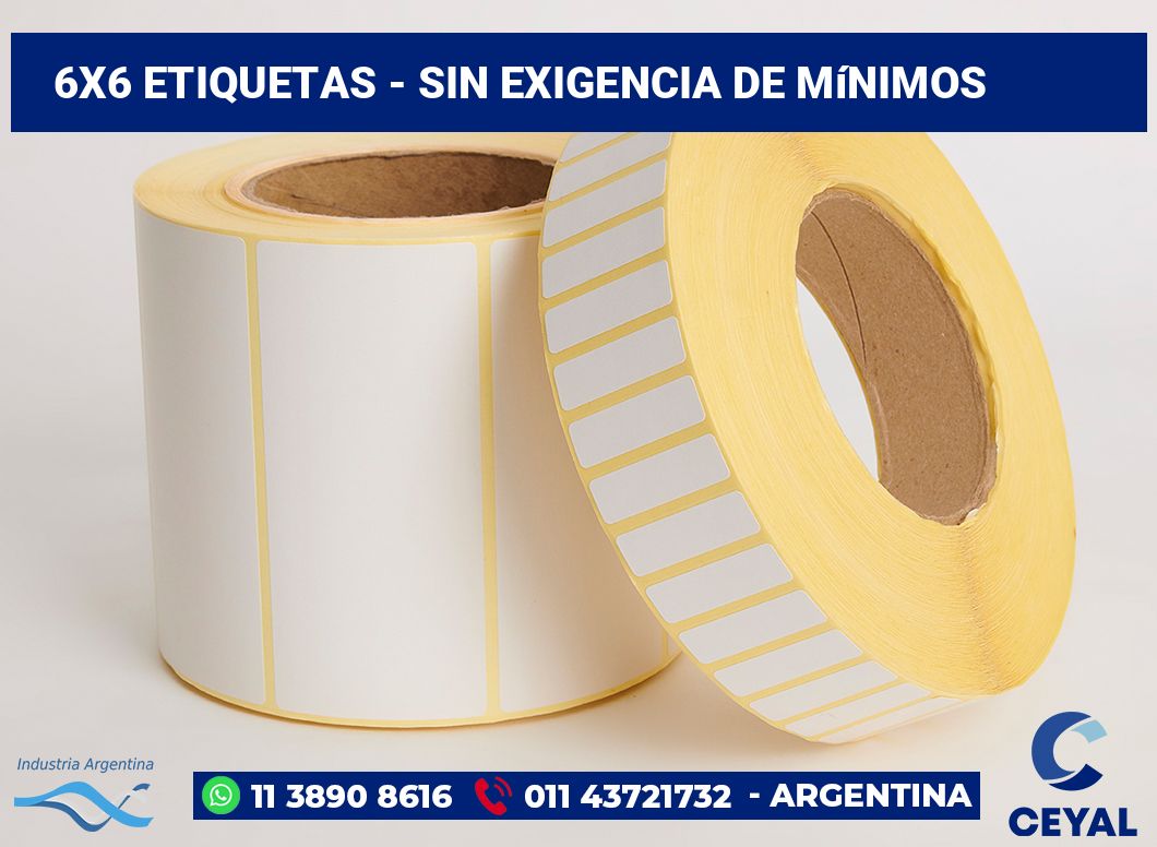 6x6 Etiquetas