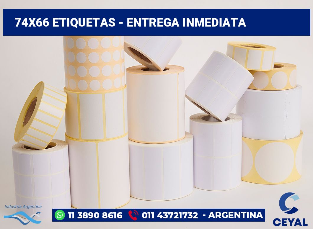 74×66 Etiquetas