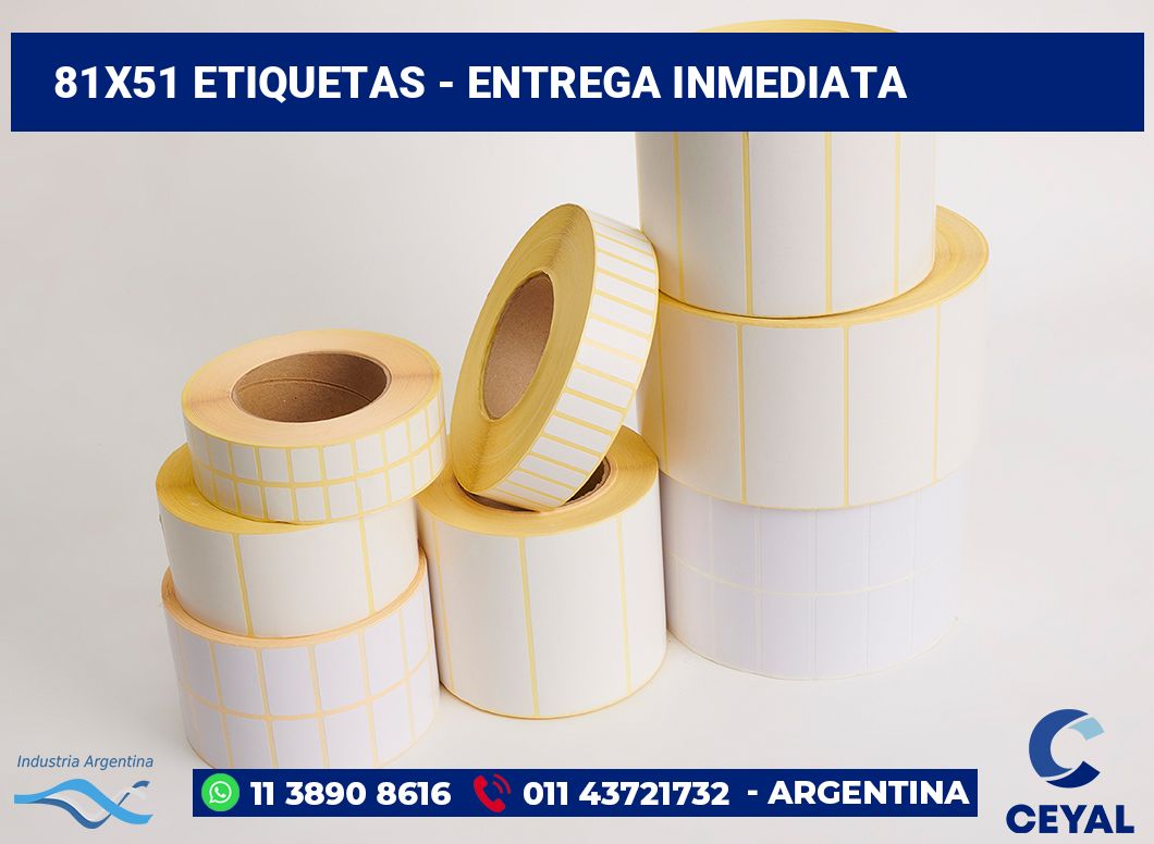 81x51 Etiquetas