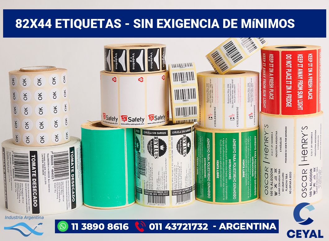 82x44 Etiquetas