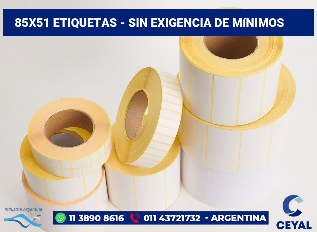 85×51 Etiquetas