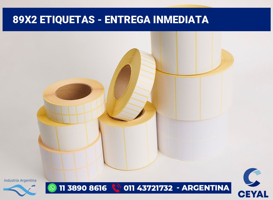 89×2 Etiquetas