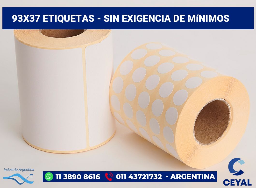 93x37 Etiquetas