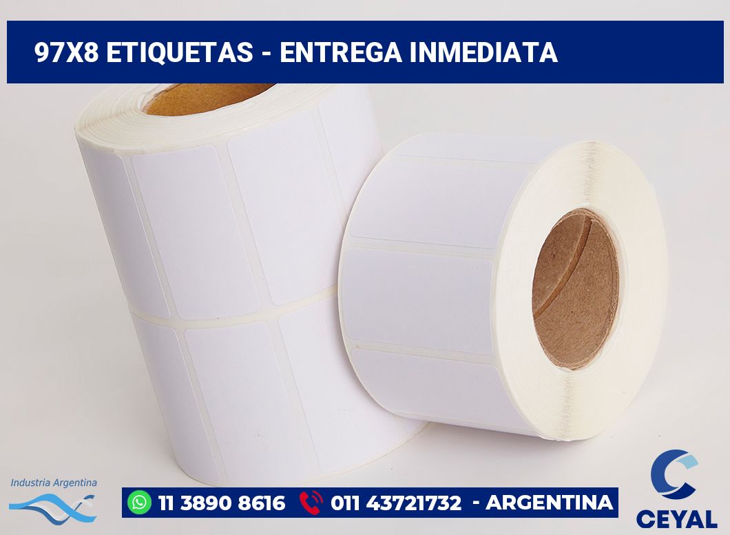97x8 Etiquetas