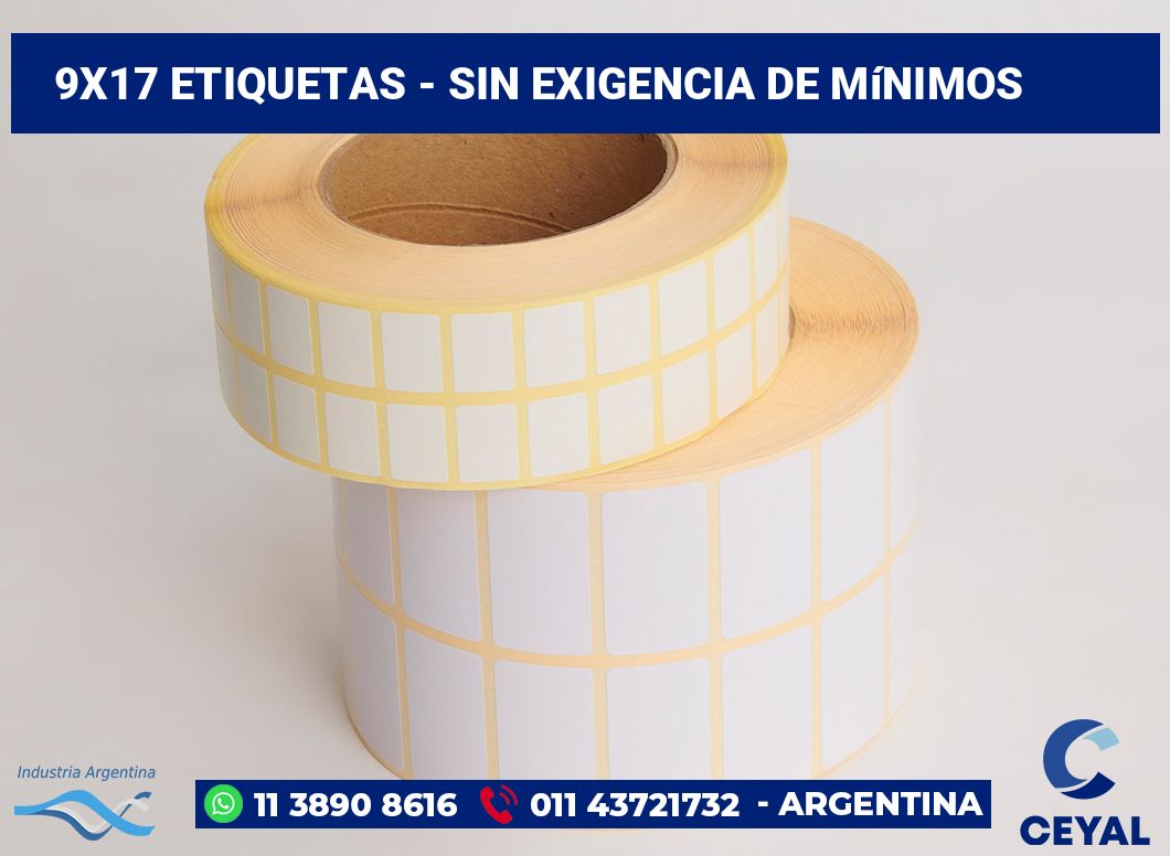 9×17 Etiquetas