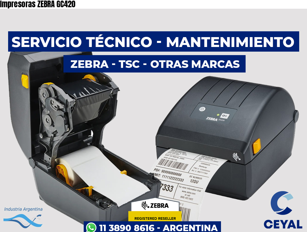 Impresoras ZEBRA GC420