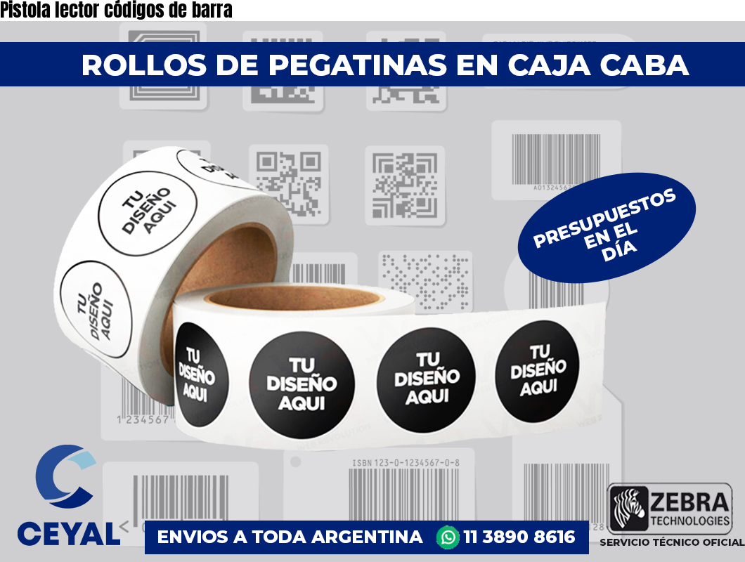 Pistola lector códigos de barra