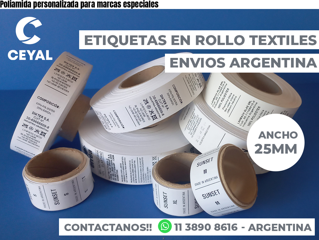 Poliamida personalizada para marcas especiales