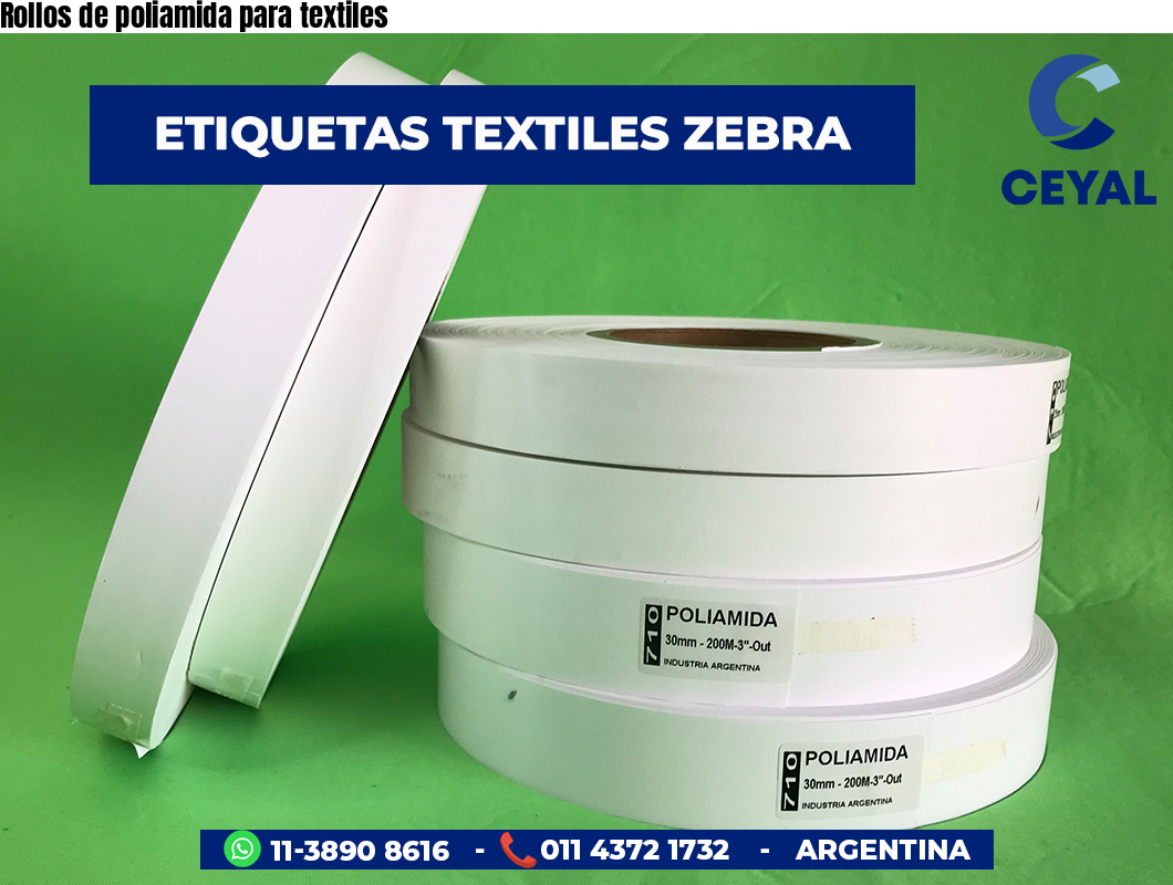 Rollos de poliamida para textiles