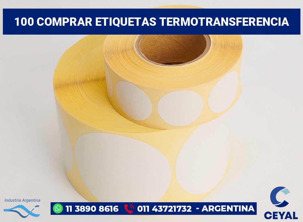 100 Comprar etiquetas termotransferencia